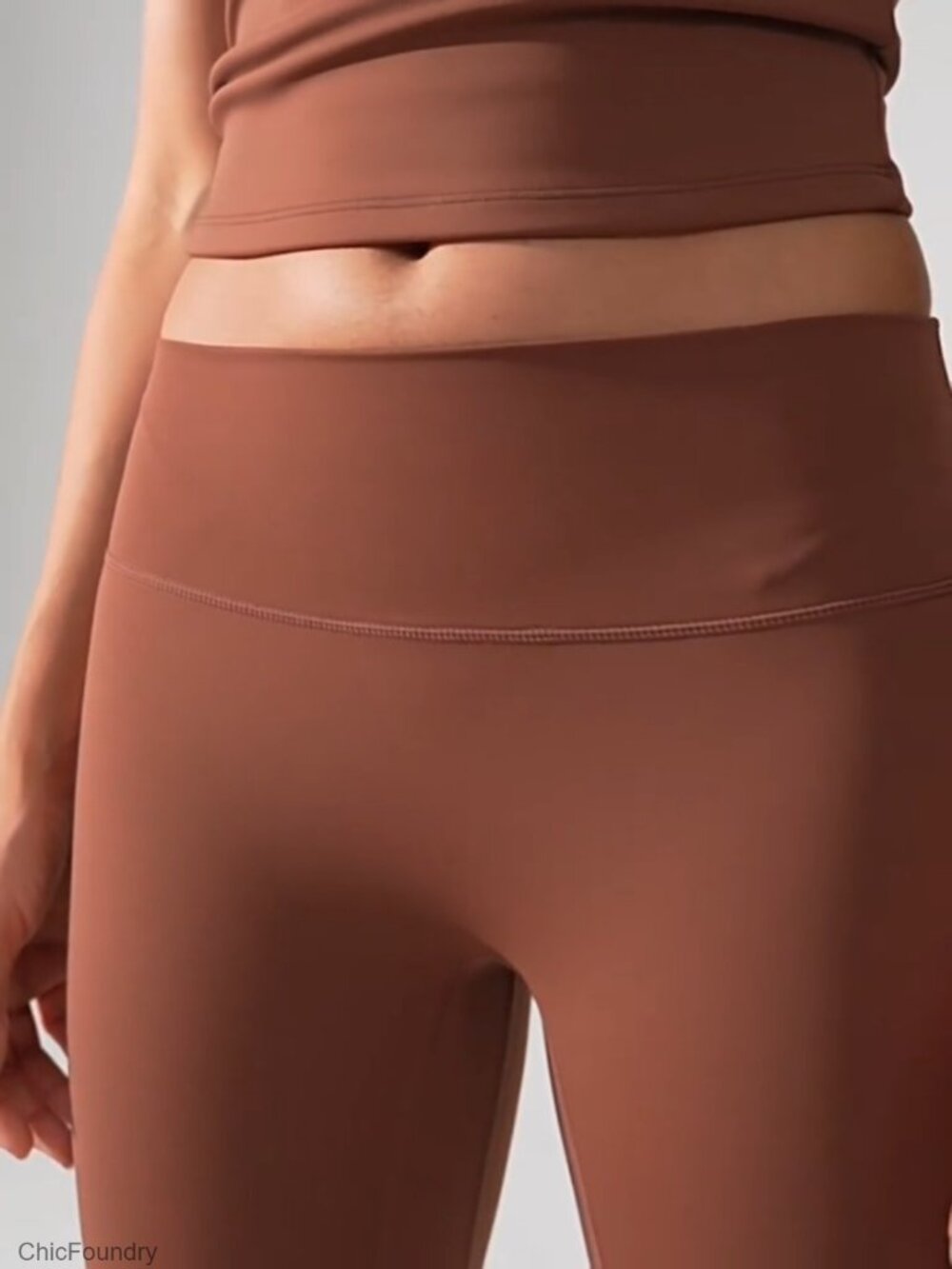 2 Piece High Waist Leggings & Sports Bra Tank Top Workout Set - Picture 6 of 7